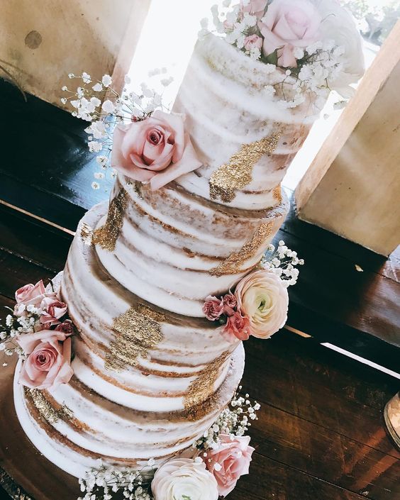 Image Source - https://www.instagram.com/p/BjSb0yKnzQJ/?tagged=nakedweddingcake